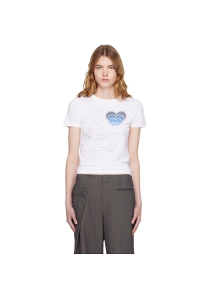 OPEN YY SSENSE Exclusive White 'I LOVE YY' Baby T-shirt