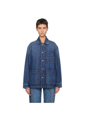 Bottega Veneta Indigo Single-Breasted Denim Jacket