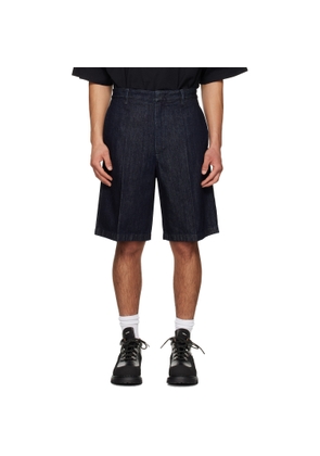 Jil Sander Navy Lightweight Denim Shorts