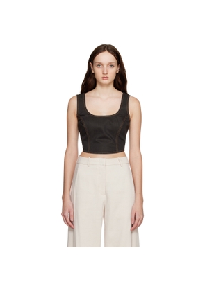 Holzweiler Brown Bonni Denim Tank Top