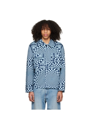 BLUEMARBLE Blue Folk Checkerboard Jacket