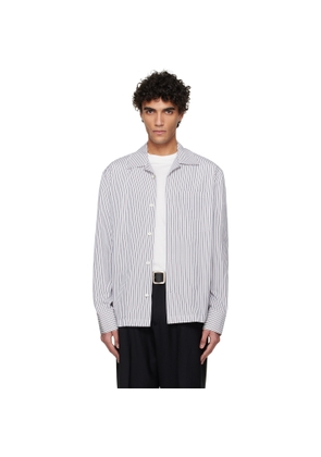 Jil Sander White & Black Lightweight Cotton Shirt