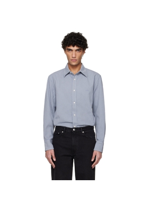 A.P.C. Blue Embroidered Overshirt