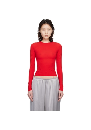 SKIMS Red Fits Everybody Long Sleeve T-shirt