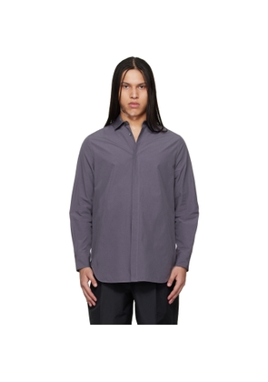 Jil Sander Gray Open Back Shirt