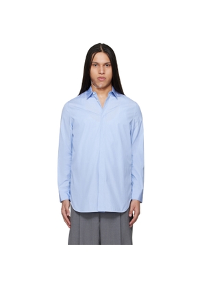 Jil Sander Blue Open Back Shirt