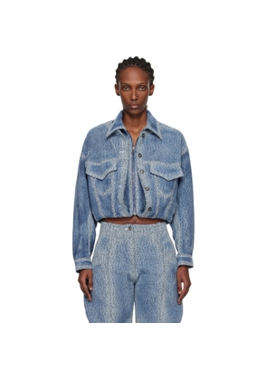 Kiko Kostadinov Blue Centennial Denim Jacket