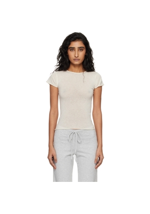 SKIMS Off-White Featherweight Cashmere Tee