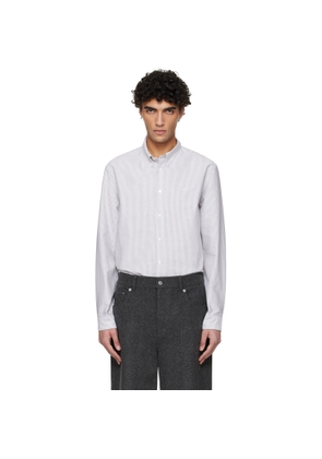 A.P.C. White & Khaki Greg Shirt