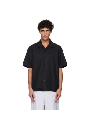 Jil Sander Black Embroidered Shirt
