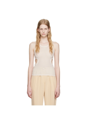 Maiden Name White David Tank Top