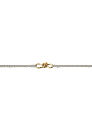 Bottega Veneta Gray Andiamo Belt
