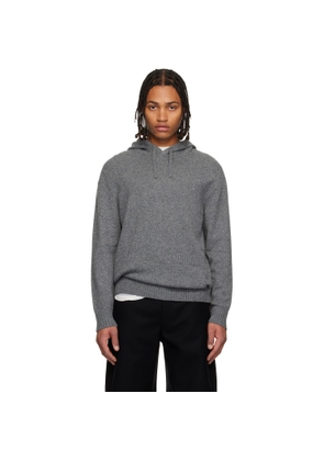 Givenchy Gray Cashmere Knit Hoodie