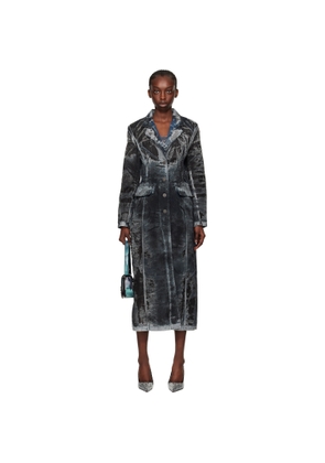 Diesel Black & Blue De-Pia-Fse Denim Coat