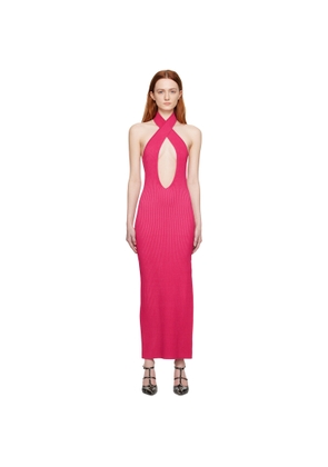 MISBHV Pink Cutout Maxi Dress