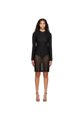 REMAIN Birger Christensen Black Sequin Minidress