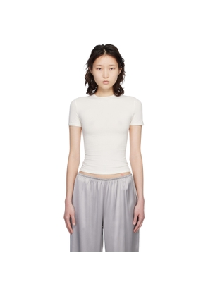 SKIMS Off-White Cotton Jersey T-shirt