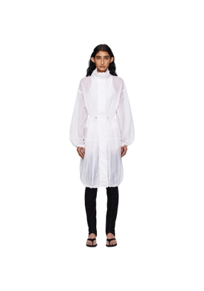 ALAÏA White Soft Nylon Bubble Parka