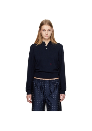 HommeGirls Navy Knit Polo