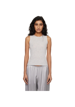 SKIMS Gray Featherweight Cashmere Sleeveless Top