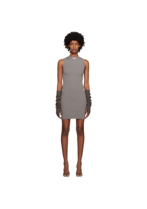 Heron Preston Gray 'HPNY' Minidress