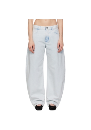 ALAÏA Blue Low Waist Round Jeans