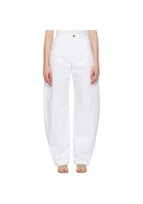 ALAÏA White New Round Jeans