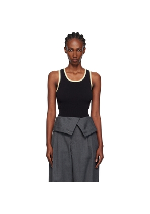 JW Anderson Black Contrast Trim Tank Top