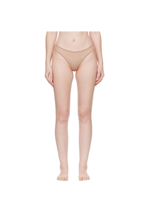 Agent Provocateur Beige Lucky Thong