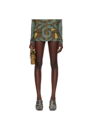 Raga Malak Multicolor Spiral Miniskirt