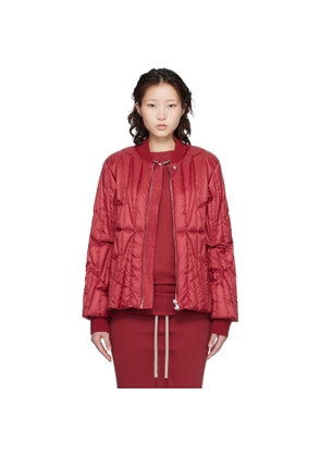 Rick Owens Moncler + Rick Owens Red Geocamo Flight Down Jacket