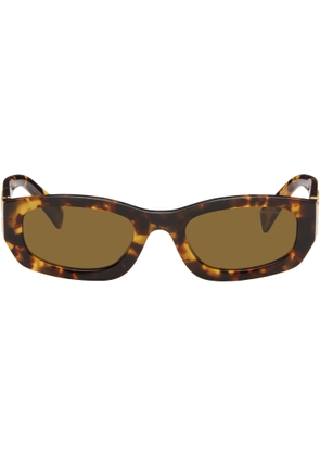 Miu Miu Eyewear Brown Rectangle Sunglasses