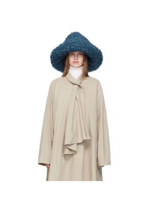 Ruslan Baginskiy Blue Faux-Fur Hat