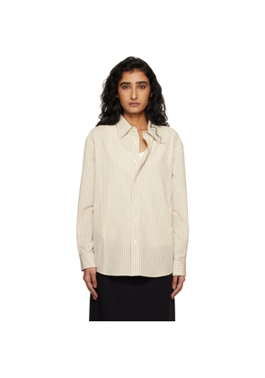 Dunst Off-White 2-Way Oversized Striped Shirt