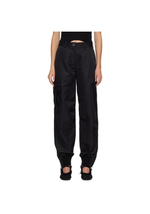 Simone Rocha Black Multi Pocket Ankle Zip Trousers