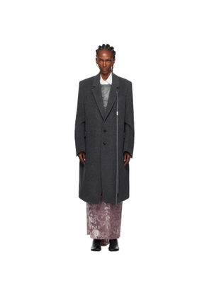 Ann Demeulemeester Gray Viv High Comfort Tailored Coat