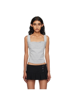 Miaou Gray Luna Tank Top