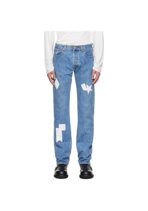 Stefan Cooke Blue Patch Jeans