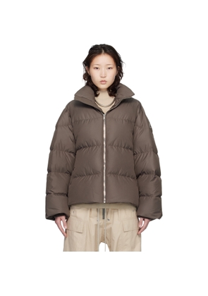 Rick Owens Moncler + Rick Owens Taupe Cyclopic Down Jacket