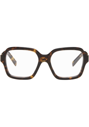Miu Miu Eyewear Brown Square Glasses
