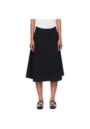 A.P.C. Black Deborah Midi Skirt