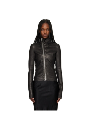 Rick Owens Black Temple Gary Leather Jacket