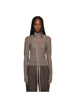 Rick Owens Taupe Temple Combo Gary Jacket