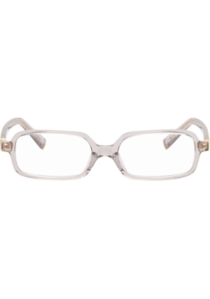 Miu Miu Eyewear Pink Rectangle Glasses