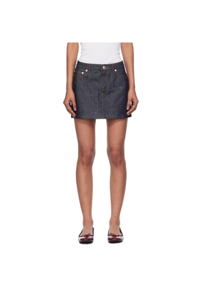 A.P.C. Navy High-Rise Denim Miniskirt