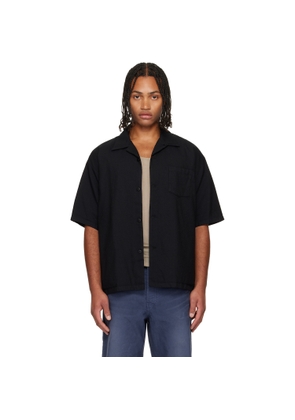 visvim Black Wallis Short Sleeve Down Shirt