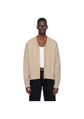 JACQUEMUS Beige 'The Doppio' Cardigan