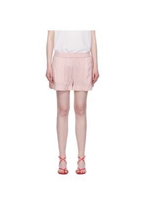 Stella McCartney White & Red Striped Elasticated Shorts