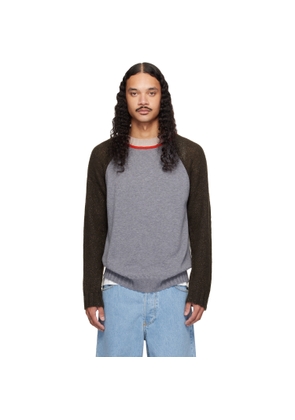 Edward Cuming Brown & Gray 'Jock In The Closet' Sweater
