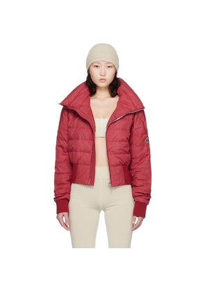 Rick Owens Moncler + Rick Owens Red Cropped Down Jacket